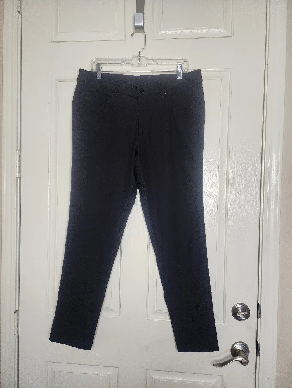 Lululemon Black ABC Slim-Fit 5-Pocket Pants Warpstreme Size 34